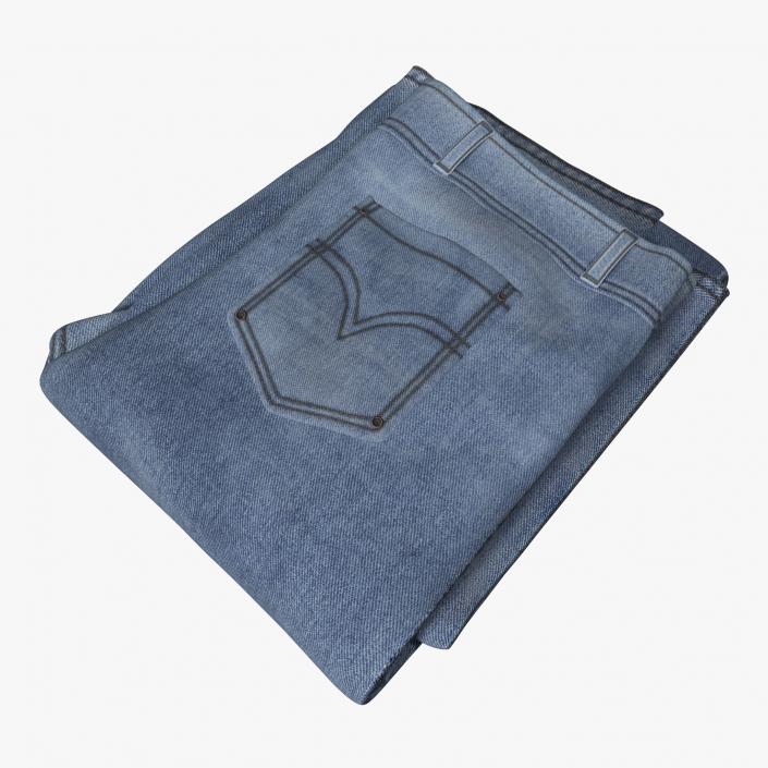 Jeans Folded 4 3D model