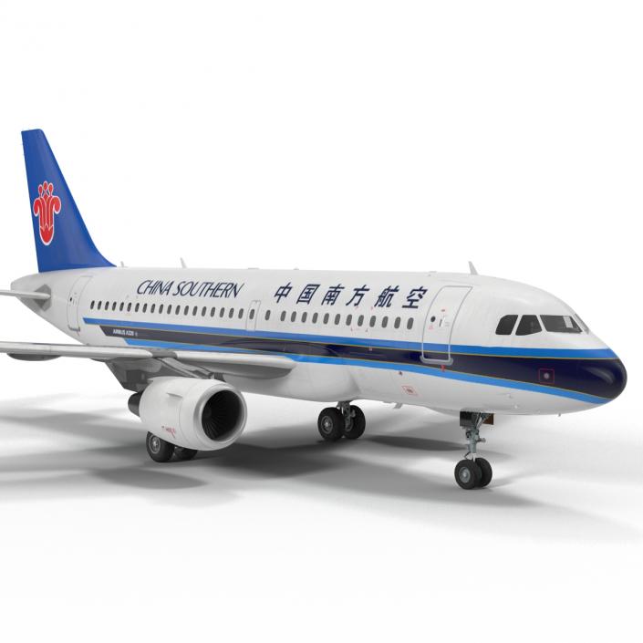 3D model Airbus A319 China Southern Airlines