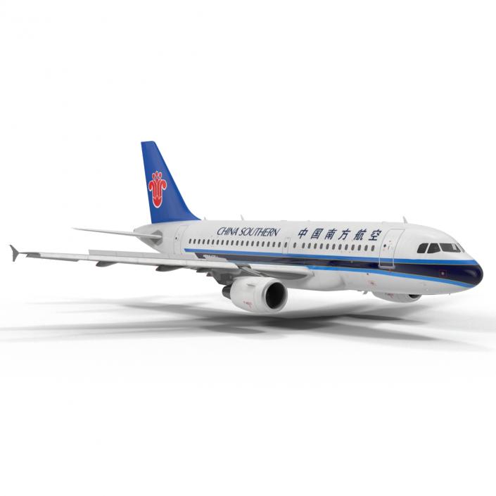 Airbus A319 China Southern Airlines Rigged 3D