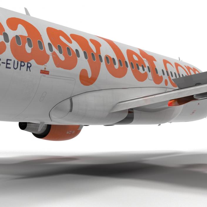 3D Airbus A319 EasyJet Rigged