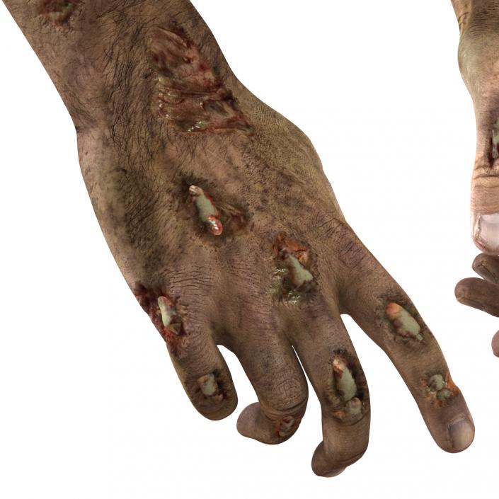 Zombie Hands Pose 4 3D model