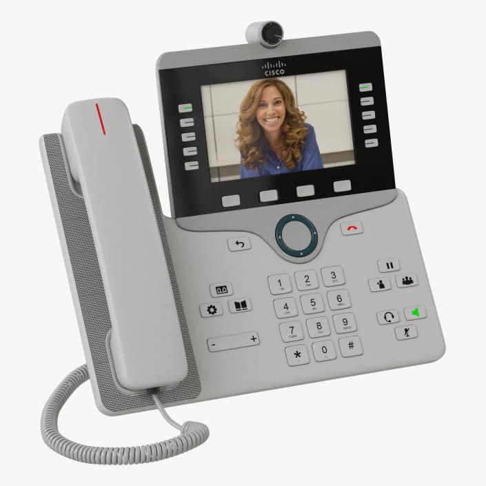 3D model Cisco IP Phone 8865 White