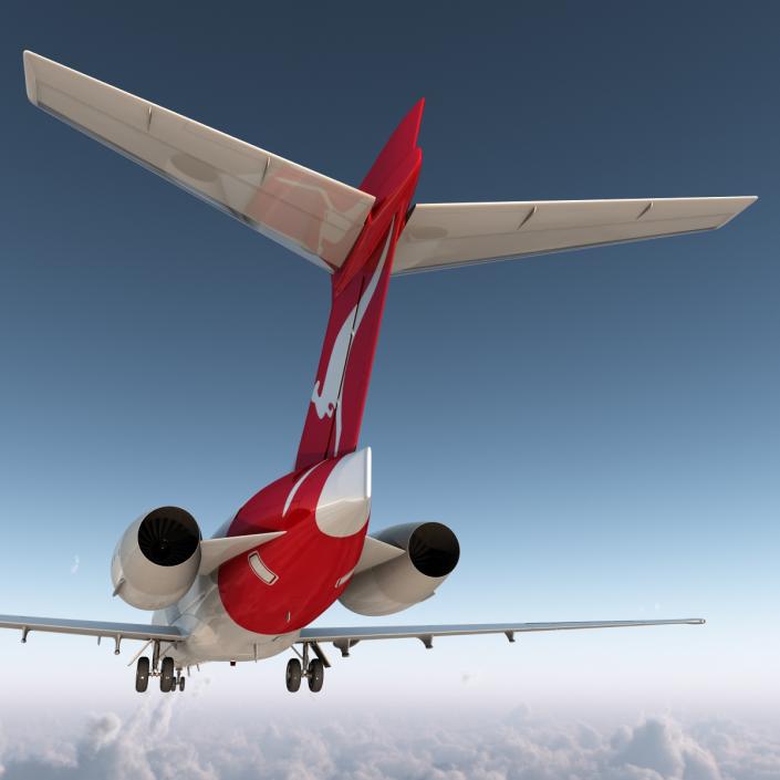 Boeing 717-200 Qantas Airways 3D model