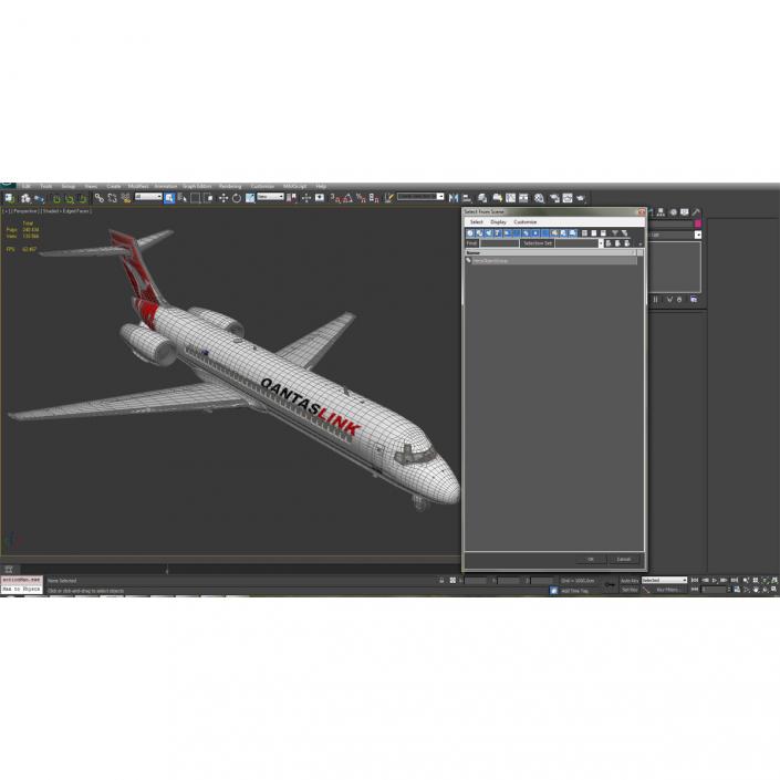 Boeing 717-200 Qantas Airways 3D model