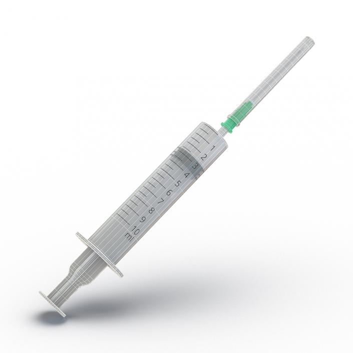 Disposable Syringe 10ml Set 3D