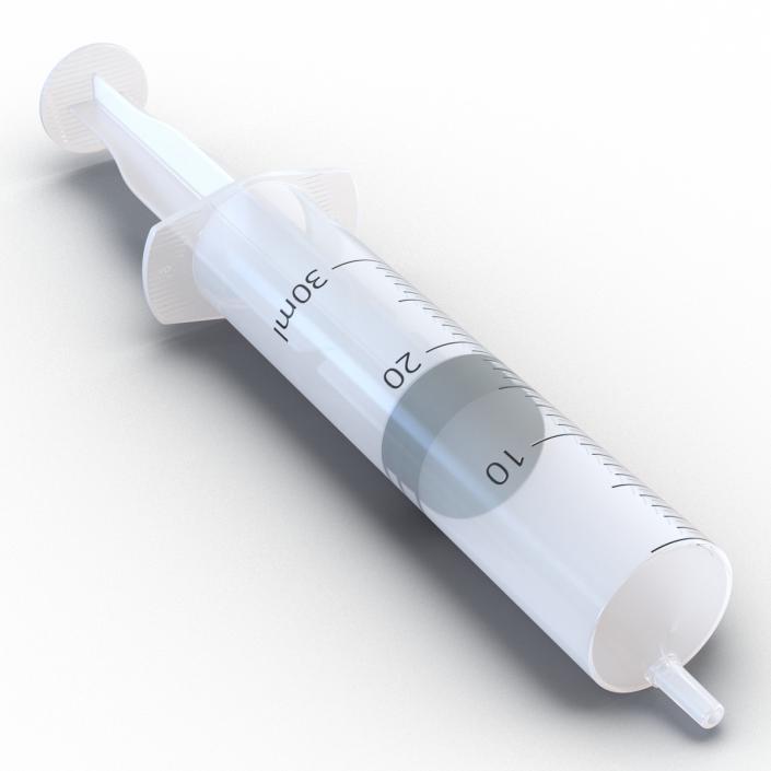 3D Disposable Syringe 30ml model