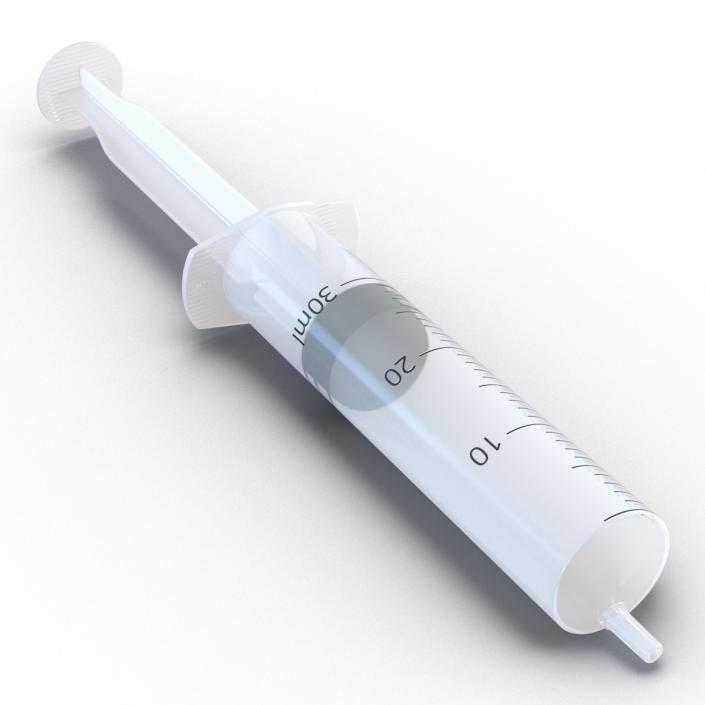 3D Disposable Syringe 30ml model