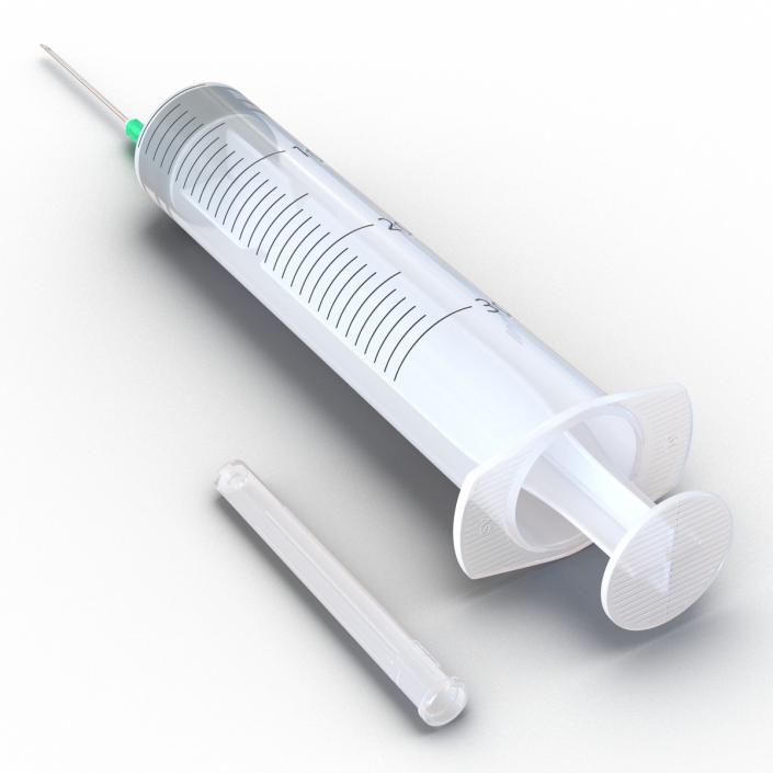 Disposable Syringe 30ml Set 3D