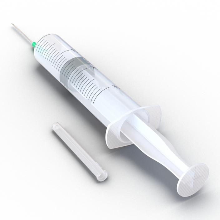 Disposable Syringe 30ml Set 3D