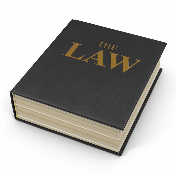 3D model Law Book