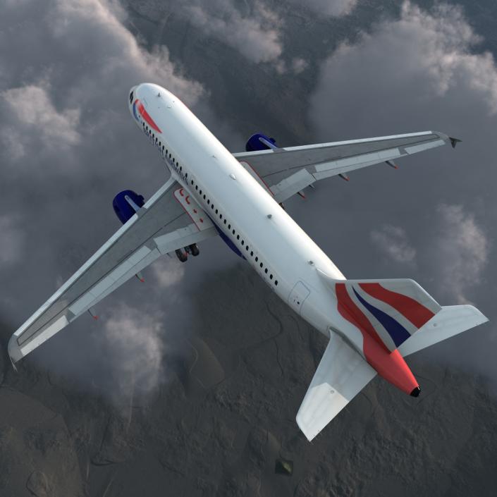 Airbus A319 British Airways 3D