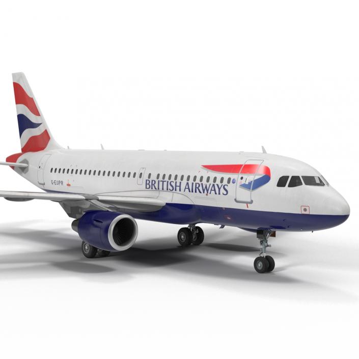 Airbus A319 British Airways 3D