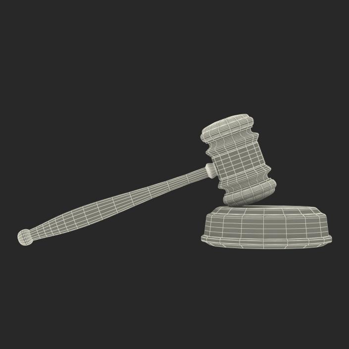 3D model Legal Gavel Set
