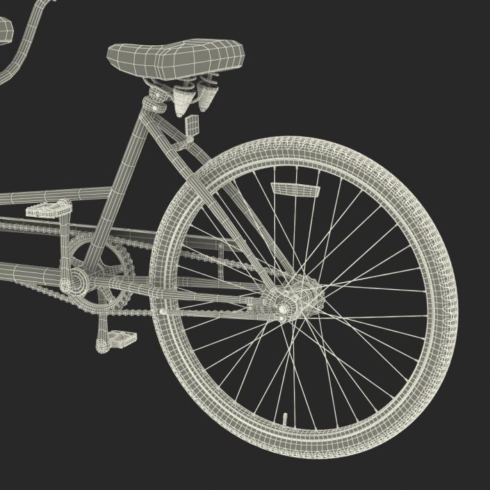 Retro Bicycle Built for Two 3D