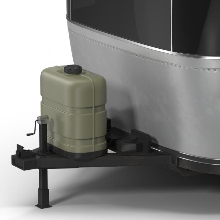 Retro Air Stream Recreational Vehicle Rigged 3D model