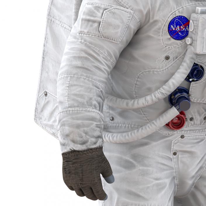 3D Astronaut NASA Wearing Spacesuit A7L Pose 2 model