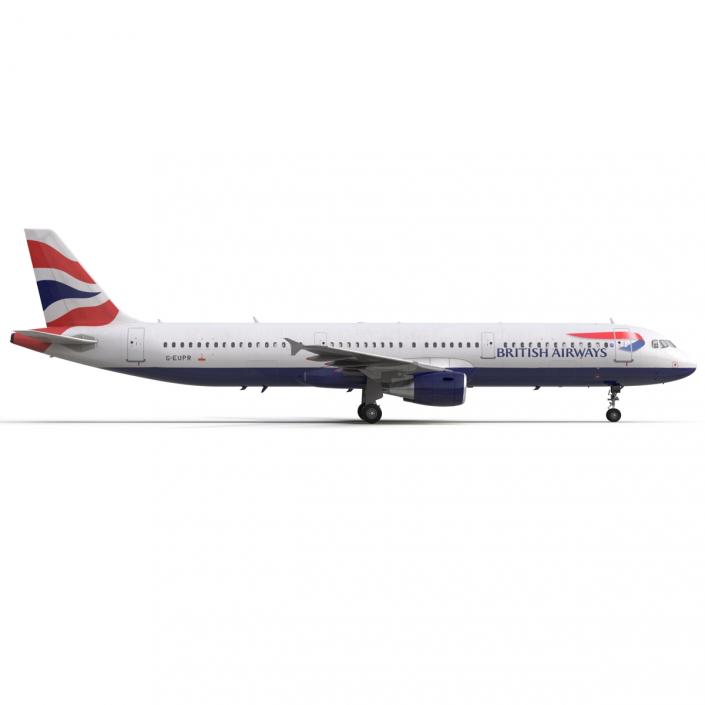 Airbus A321 British Airways 3D