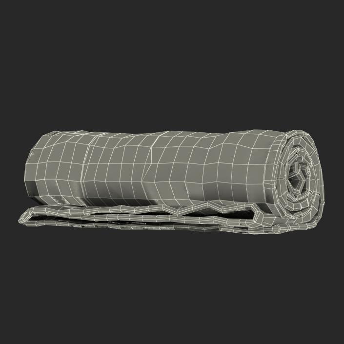 Rolled Towel Yellow 3D model
