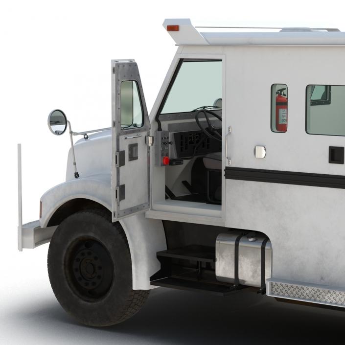 3D Bank Armored Car Rigged model