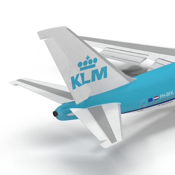 3D Boeing 747-100B KLM Rigged