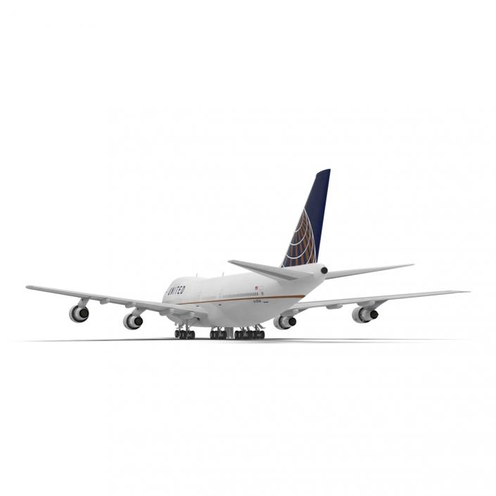 Boeing 747-100B United 3D
