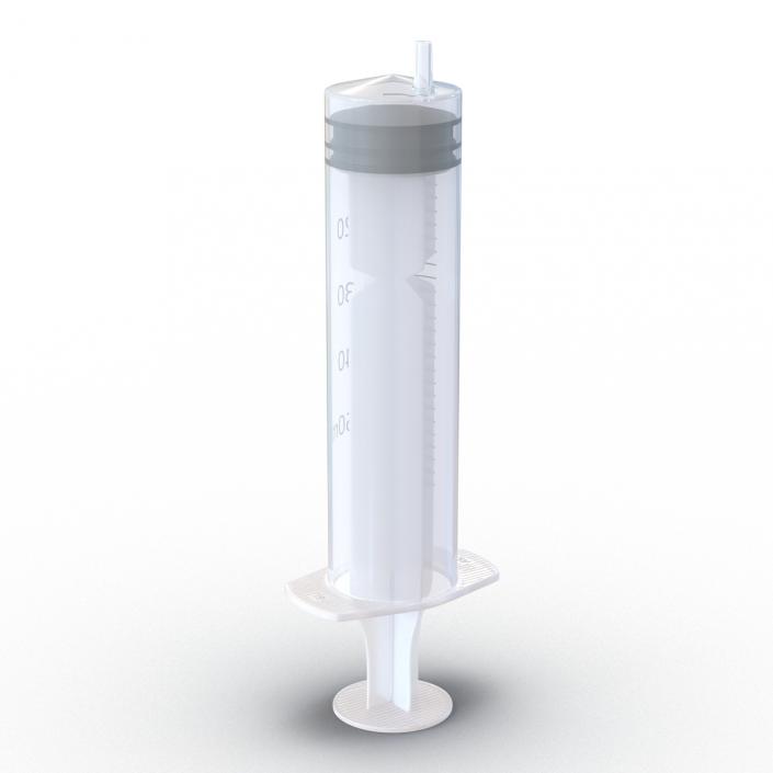 3D Disposable Syringe 50ml model