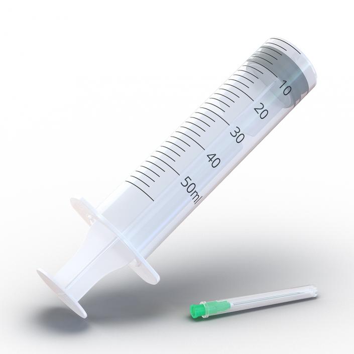 Disposable Syringe 50ml Set 3D