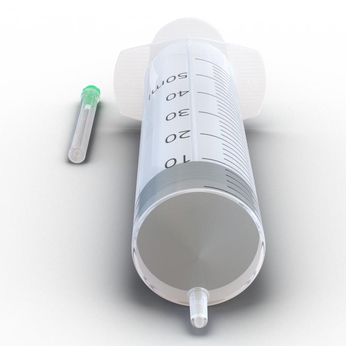 Disposable Syringe 50ml Set 3D