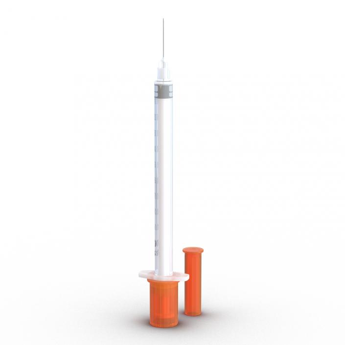 3D model Disposable Syringe 100 un