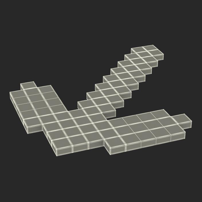 Minecraft Pickaxe 3D
