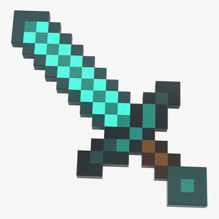 3D model Minecraft Sword