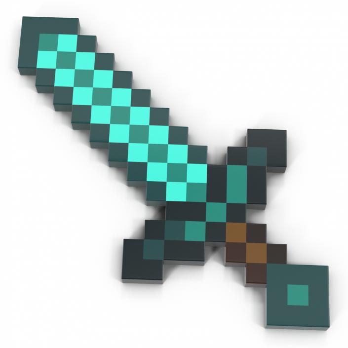 3D model Minecraft Sword