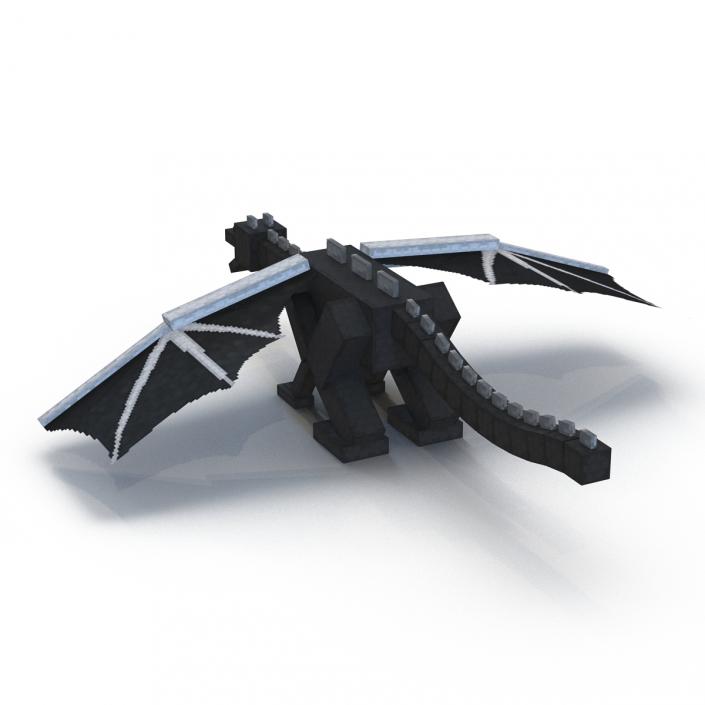 Minecraft Ender Dragon Rigged 3D model