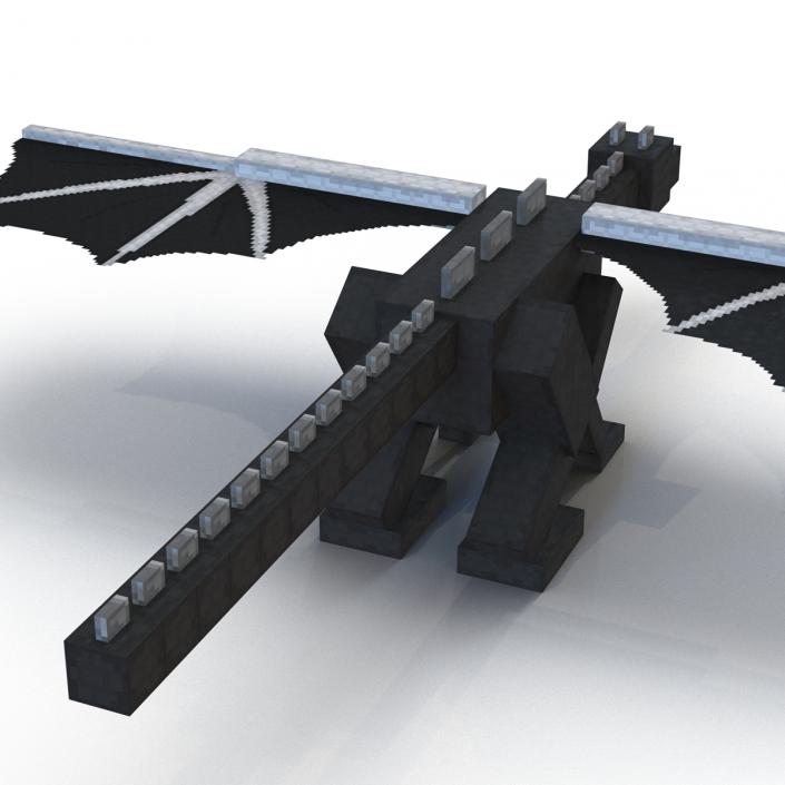 Minecraft Ender Dragon Rigged 3D model