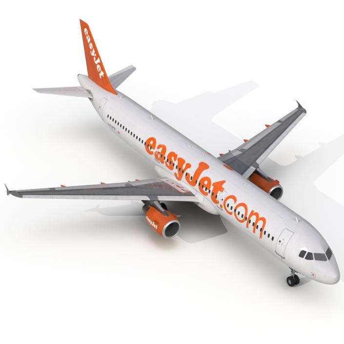 Airbus A321 EasyJet 3D model