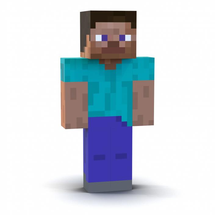 3D model Minecraft Steve