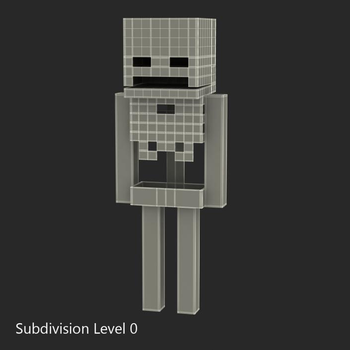 3D Minecraft Skeleton model