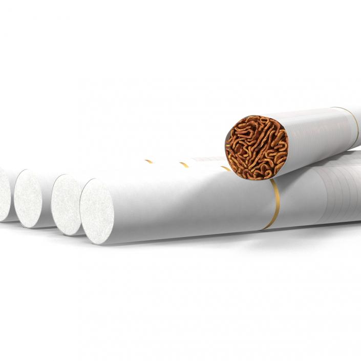 3D Cigarette Generic White model