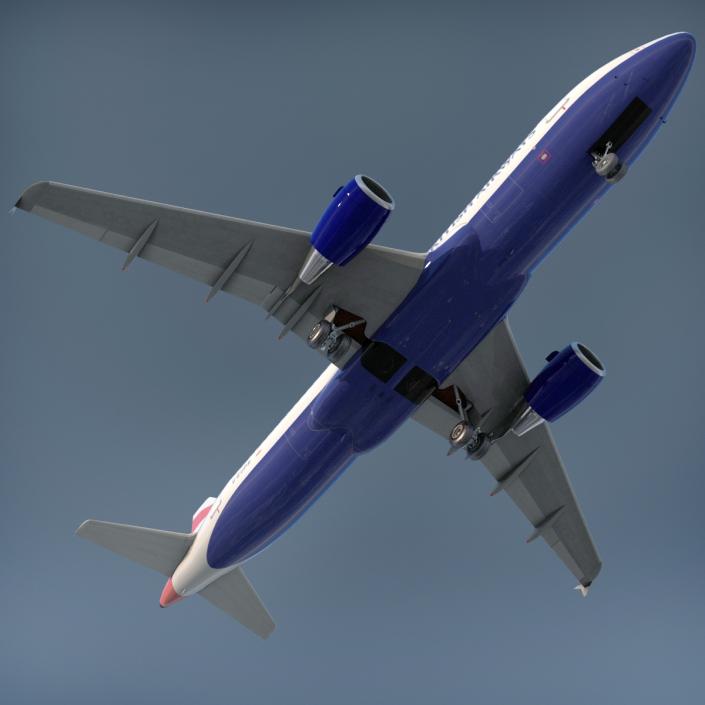 Airbus A320 British Airways 3D