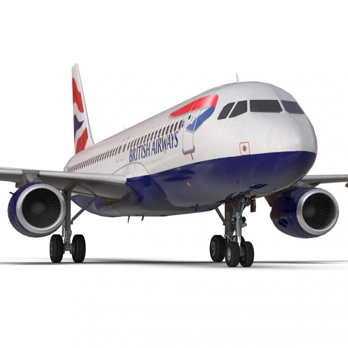 Airbus A320 British Airways 3D