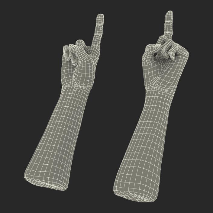 3D model Old Man Hands Rigged
