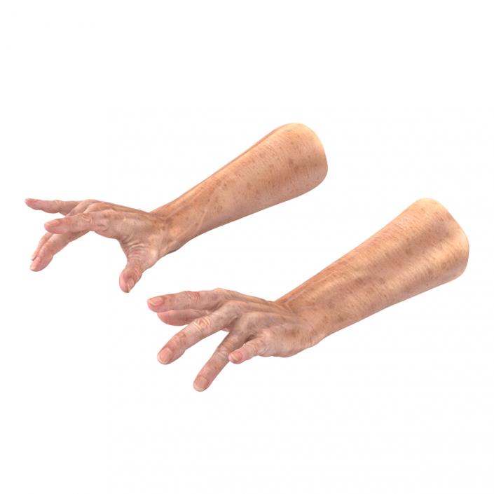 Old Man Hands 3 Pose 3 3D