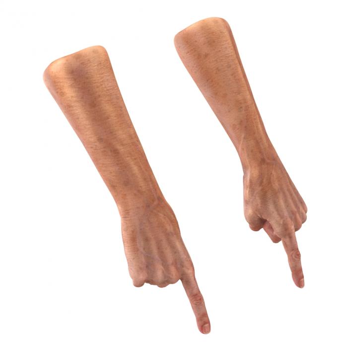 Old Man Hands 2 Pose 2 3D