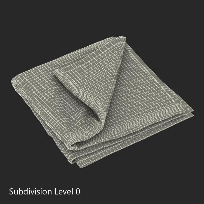 Beach Towel 2 White 3D model