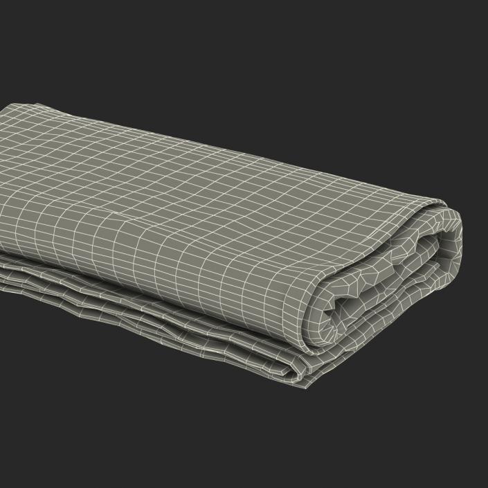 Beach Towel 3 White 3D model