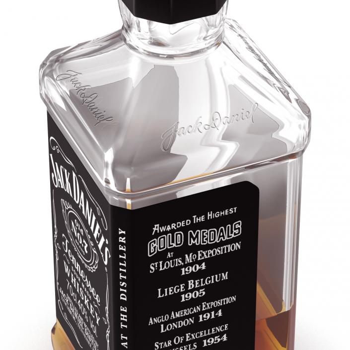 Jack Daniels Bottle Half Full 3D model