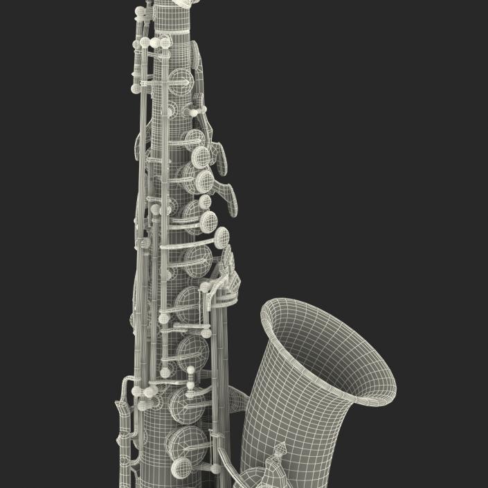 3D Silver Saxophone