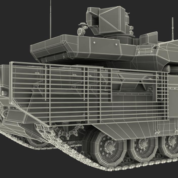 3D Russian Main Battle Tank T-14 Armata Rigged model