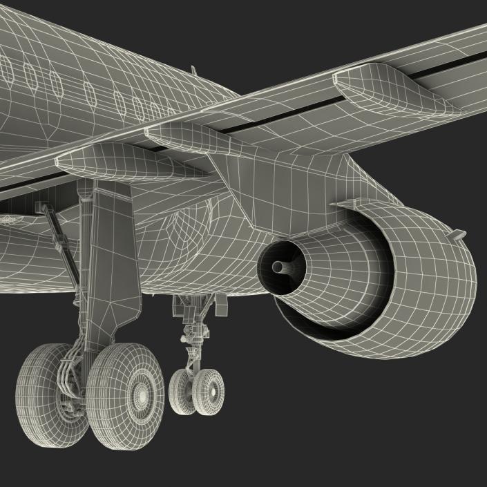 3D Airbus A318 Lufthansa