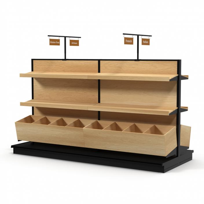 Bakery Display Shelves 3D